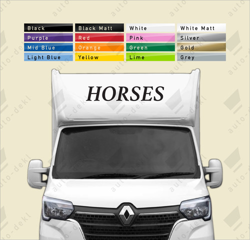 Horse box lettering vinyl - lettering,