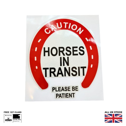 Caution horses transit - caution,