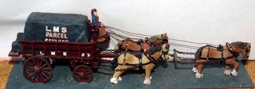 Horse railway delivery - horse,